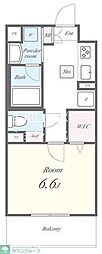 Fabulous（ファビュラス） 2階1Kの間取り