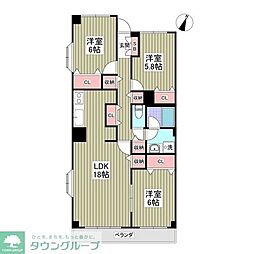 モンメール大磯 3SDKの間取図画像