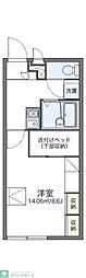 レオパレス第6ひかりハイツ 1Kの間取図画像