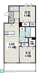 間取図画像 2LDK