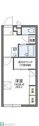 レオパレスセードル 1Kの間取図画像