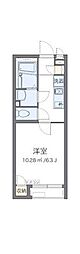 CLEINOサントウソウ 1Kの間取図画像