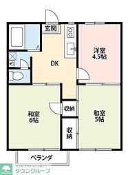 ハイツファイン 3LDKの間取図画像