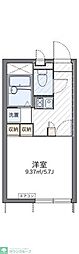 レオパレスフリーダム南金目8 1Kの間取図画像