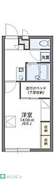 レオパレスグルーテンA 1Kの間取図画像