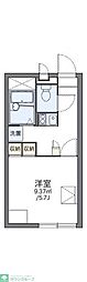 レオパレスすばる2 1Kの間取図画像