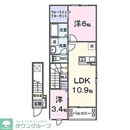 M・シャルマンローズG 2LDKの間取図画像