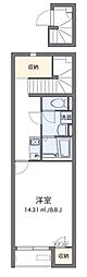 CLEINOプルメリア23 1Kの間取図画像