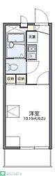 レオパレスAmour2 1Kの間取図画像