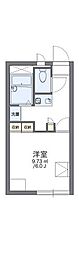レオパレスファイン 1Kの間取図画像