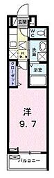 ソレアード・カミノ 1Kの間取図画像