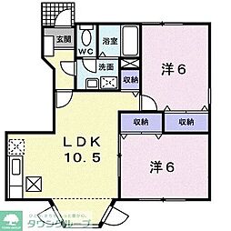 ドリーム21 2LDKの間取図画像