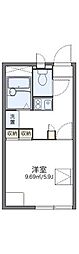 レオパレス山口C 1Kの間取図画像
