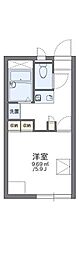 レオパレスアミカピア 1Kの間取図画像