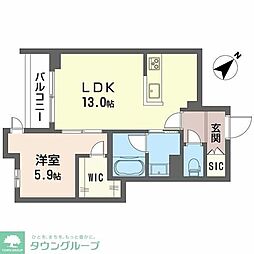 MAISON DE HINODE 1LDKの間取図画像