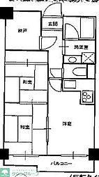 茅ヶ崎ソシエ弐番館 3DKの間取図画像
