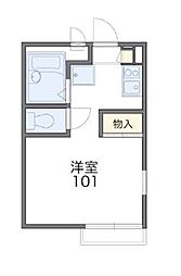 レオパレスグローリー 1Kの間取図画像