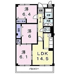 ブィオラヒルズ 3LDKの間取図画像