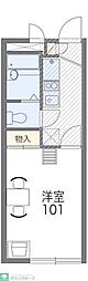 レオパレスグランTRN 1Kの間取図画像