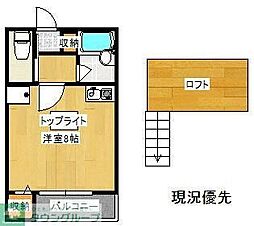 グランテージ5 ワンルームの間取図画像