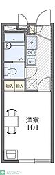 レオパレス大住台第3 1Kの間取図画像
