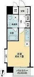 ライオンズプラザ平塚 ワンルームの間取図画像