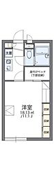 レオパレスポポー 1Kの間取図画像