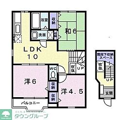 エクレール平塚3 3LDKの間取図画像