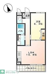 コモドレジデンス 1LDKの間取図画像
