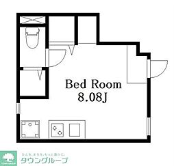 AKATSUKI Arc Terrace ワンルームの間取図画像
