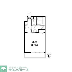TRYM湘南台 1Kの間取図画像
