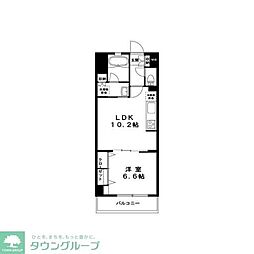 グランデュール3江ノ島 1LDKの間取図画像
