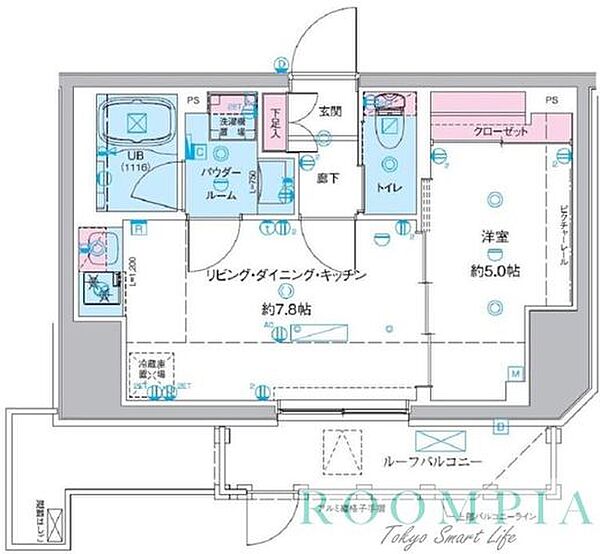 ジェノヴィア桜上水II 205｜東京都杉並区下高井戸４丁目(賃貸マンション1LDK・2階・31.79㎡)の写真 その2