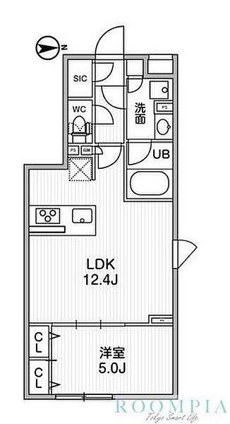 ＡＬＴＥＲＮＡ祐天寺 307｜東京都目黒区五本木２丁目(賃貸マンション1LDK・3階・41.51㎡)の写真 その2