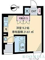 エルプラド自由が丘 1B ｜ 東京都世田谷区奥沢５丁目9-14（賃貸マンション1R・1階・21.69㎡） その2