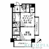 レジディア池尻大橋 1303 ｜ 東京都世田谷区池尻３丁目24-20（賃貸マンション1LDK・13階・40.01㎡） その2