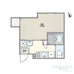 ミハス三軒茶屋 102 1階1Kの間取り