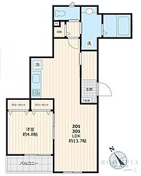 カーサカルダ大崎 2階