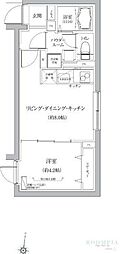 ベルシードステアー品川荏原 1LDKの間取図画像