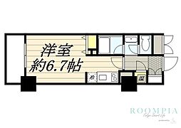 HF駒沢公園レジデンスTOWER ワンルームの間取図画像