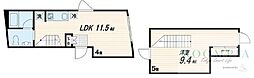 Fullea武蔵小山 1LDKの間取図画像