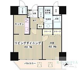 トレステージ目黒 1LDKの間取図画像
