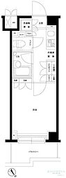 ルーブル目黒不動前 1Kの間取図画像