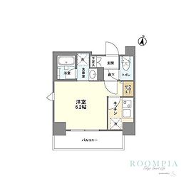 ビィ・フォルマ中延 1Kの間取図画像