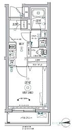 RELUXIA三軒茶屋 1Kの間取図画像