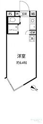 エスポワール中目黒 ワンルームの間取図画像