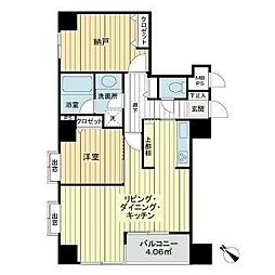 ナビウス目黒 1SLDKの間取図画像