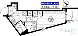 グランドコンシェルジュ用賀アジールコート 1Kの間取図画像