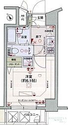 エクセリア旗の台 1Kの間取図画像