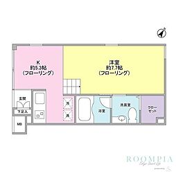SILVERADOSPRINGS 1Kの間取図画像